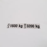 Load plate 1600/3200kg 26x142mm