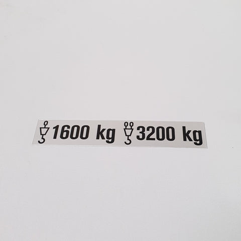 Load plate 1600/3200kg 26x142mm