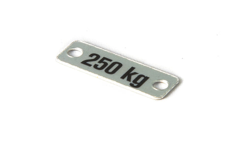 Load plate 250kg 9x26mm